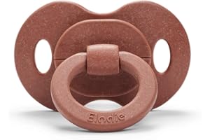 Elodie Details Baby Bamboo Soother - Dummy from 3 Months Old - Anatomical Suction Part in Latex - Burned Clay, Brown