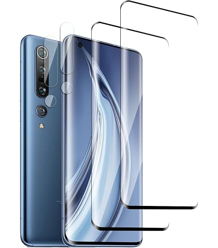 Crocfol Pellicola Protettiva 5D Per Xiaomi Mi Note 10 | TPU Autoriparante Antiurto | Trasparente HD Compatibile Con Cover - 5