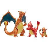 Pokemon PKW2777 - Select geliştirme &ccedil;oklu paketler - Glumanda, Glutexo, Glurak, fig&uuml;rl&uuml; resmi oyun seti