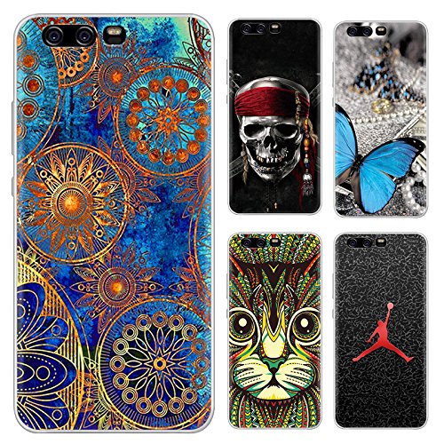Funda Huawei P10  DeepELE PERSONALIZADO Colorido Dibujo Amigable Medio Ambiente TPU Suave Shakeproof Protector Carcasa Patr  n Encantador  Torre Eiffel