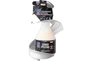 ‎DR. WACK Dr. Wack - S100 Leder-Pflege 500 ml - Farbloses Lederpflege Spray für Motorradbekleidung - Nässeschutz durch Bienenwachs - Für Glatt- & Rauleder geeignet - Hochwertige Motorradpflege
