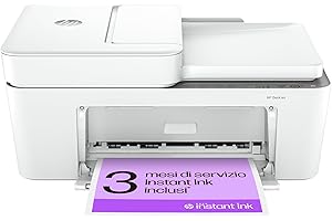 HP DeskJet 4220e 588K43, Stampante Multifunzione a Getto d'Inchiostro A4 a Colori, Fronte e Retro Manuale, 8,5 ppm, Wi-Fi, ADF, Fax da mobile, 3 Mesi di Inchiostro Instant Ink Inclusi, Bianca