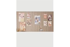 Rokeblau 60 x 40 cm. Pizarra de corcho grande personalizada por tamaño y color, 0,9 cm de grosor, pizarra fotográfica plegable con cinta autoadhesiva, pizarra de visualización para paredes en la