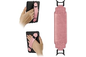HoYiXi Universal Soft Hand Strap for 6-7 Pouces eReader Tablet Compatible avec Kindle/Kobo/Pocketbook/Tolino/Sony/Paperwhite/Nook, pour 6", 6.8", 7" avec dragonne Haute élasticité,Rose