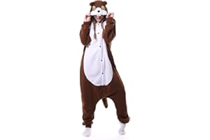 VENASTER Cosplay Adulte Pyjamas Unisexe Onesies Deguisement Animaux Grenouillères Romper Pajamas Vêtements de Nuit Carnaval Costumes Siamois