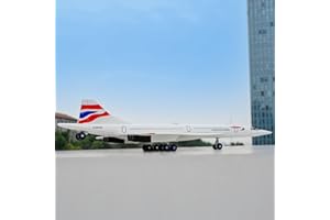 TGRCM-CZ 1/168 Concorde Supersonic Airliner Modell Flugzeug Spielzeug, Zinklegierung Diecast Spielzeug Autos mit Tönen und Lichtern für Sammler & Kinder 3 Jahre alt Geburtstagsgeschenk