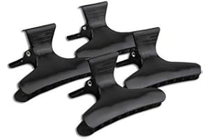 ERICOTRY Lot de 12 Pinces à Cheveux Papillon Noires pour Salon de Coiffure