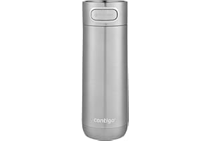 Contigo Luxe Autoseal Kubek Podróżny, Termos ze Stali Nierdzewnej, Próżniowy, Szczelny, Nadaje się Mycia w Zmywarce, Kubek Kawy z Łatwą Czyszczenia Pokrywką bez BPA