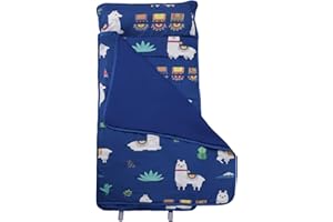 LIUMMRCY MACCHIO NASCHETTORE con cuscinetto e coperta pieghevole materassino termico anti-calcio con maniglia 21x51 borsa per bambini portatili per asilo nido in età prescolare, a casa