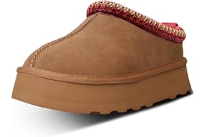 EIOWPER Damen Hohe Hausschuhe Damen Plateau Mini Stiefel Wildleder Warm Rutschfeste Stiefel Winter Kuschelig Pelz Wollgefüttert Kurze Stiefeletten