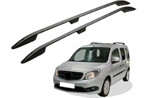 RC Royal Class Dachreling aus Aluminium eloxiert passend für Mercedes Benz Citan L2 mittel (MWB) Baujahr ab 2012 passgenau in Schwarz mit Allgemeiner Betriebserlaubnis (ABE)