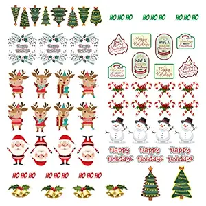 Christmas Stickers for Greetings, Scrap Booking, Journals and Much More