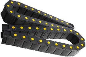 GooEquip 2PCS Schleppkette 25 mm x 57 mm Länge 1 Meter zur Kabelführung Kabelschleppkette Hochwertige Energiekette Schleppkette R55 für 3D-Drucker und CNC-Maschinen (25 x 57mm, 1 Meter)