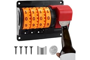 QIQN Bierzähler Flaschenöffner Wandmontage Wand Beer Opener Counter mit Präzisen Zähler für Zuhause Kabine Party Bar Restaurant Küche Terrasse Wand Deko