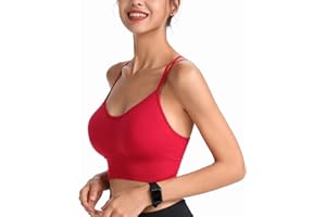 HANERDUN Reggiseno Sportivo Donna con Imbottitura Rimovibile Reggiseni Senza Ferretti per Gli Sport Quotidiani di Yoga