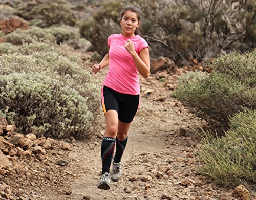 Camari Gear Sports Kompressionsstrümpfe (PAAR) – für Männer & Frauen – Wadenbandage Compression Calf Sleeves – für Schnelle Erholung, Bessere Blutzirkulation, Laufen, Radfahren, Triathlon, Flugreisen, Krankenschwestern - 4