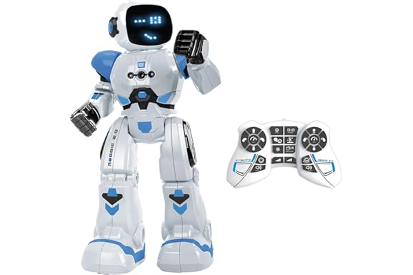 Xtrem Bots - Robbie | Robot Enfant | Robot Telecommande Et Programmable Jusqu'à 50 Actions | Jouet Enfant 5 Ans Garçon | Jouet Fille 5 Ans Et Plus