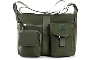 HERCMNOY Cross Body Bag Women's Shoulder Bags Multi Pocket Casual Handbag Travel Messenger Bags