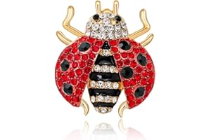 Fablcrew Broche Bijoux Fantaisie en Forme de Coccinelle Broche Bijoux Décoration de Vêtements et écharpe pour Homme et Femme