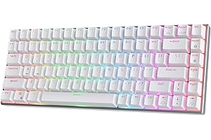 RK ROYAL KLUDGE RK84 Pro 75% RGB Triple Mode BT5.0/2.4G/Wired Hot-Swap Tastiera Meccanica, 84 Tasti Wireless Bluetooth Gaming Tastiera con Telaio in Alluminio, Clicky Blue Switch