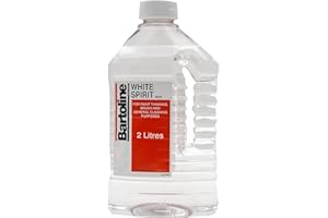 White Spirit 2 litres Multi-Purpose Paint Solvent for Stripping Paint, Cleaning Paint Brushes & General Cleaning Purposes - Paint Thinner, Stain Remover, Oil Based Paint Cleaner - Sold by ANGIX