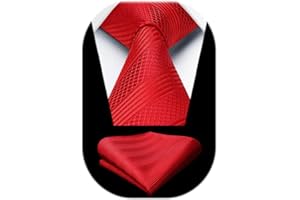 Enlision Krawaty dla mężczyzn ślub kratka krawat i poszetka zestaw męski krawat z chusteczką do formalnego biznesu