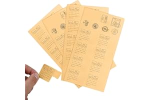 VZXQX Calendario Adesivo, 30 Pezzi Calendario Adesivi Stickers Agenda Promemoria Schede Indice, Calendario Planner Mensili per Appuntamenti Diario Scrapbooking (4 Fogli)