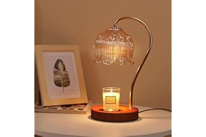 PARYOU Candle Warmer Lamp with Dimmer - Electric Candle Lamp with Timer for Jar Candles Scented Candles with 2 Bulb