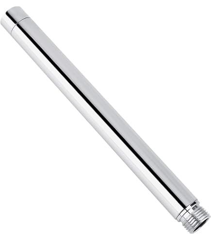Duschverlängerungsarm Edelstahl – 20,3 Cm/8 Zoll S-gebogen, Für Höhere Duschen, G1/2 Zoll Anschluss