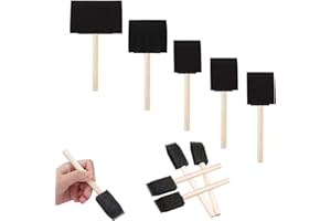 ANYUANKW 10 Piezas Pincel de Espuma,Pinceles de Espuma,Brocha de Esponja,Pintar Herramienta de Esponja para Pintura,Manchas,Acrílicos,Manualidades