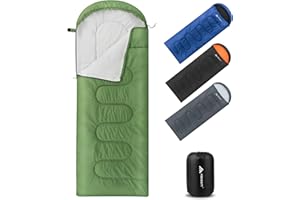 Forceatt Schlafsack 3/4 Jahreszeiten Schlafsack kleines packmaß Sommerschlafsack/Winterschlafsack Deckenschlafsack Camping, Reise, Festival Geeignet für Verschiedene Jahreszeiten(1.2/1.4/1.6KG)
