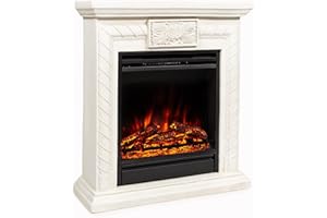 ‎KLARSTEIN Klarstein Frosty Peak Elektrokamin - Kamin elektrisch mit 1800 W Heizleistung, Elektro Kamin mit Timer, Temperatur: 10 bis 30 °C, LED-Flammeillusion, inkl. Fernbedienung