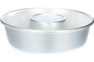 BALDASSARE AGNELLI Pentole Agnelli Linea Pasticceria e Cake Design Ciambella Con Tubo, Argento, 24 cm