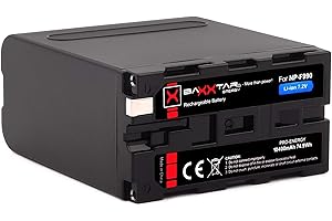 Baxxtar PRO - Ersatz für Akku Sony NP-F990 NP-F970 .. - LG Cells Inside (echte 10400mAh) - Black Series -