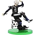 Epitome Blue Lock Anime Figure Seishiro Nagi/Reo Mikage/Isagi Yoichi/Bachira Meguru Action Figures Kicking Position PVC Model Statue Ornaments Desktop Collection Gifts Fans (Seishiro Nagi)