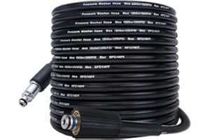 Bear Force - Manguera de hidrolimpiadora de Repuesto 10 m * 180 Bar, Compatible con Black & Decker PW1300 PW1400 / AR Blue Clean 100 Series Limpiador de Alta presión