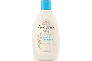 Aveeno Baby Lavado y champú para cabello y cuerpo, sin desgarros, 8 oz.