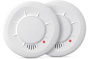 Smoke Alarms for Home 2 Pack, LIORQUE Smoke Alarm 5-Year Battery Fire Alarm with Test/Silence Button, Photoelectric Fire Alarm Battery Operated