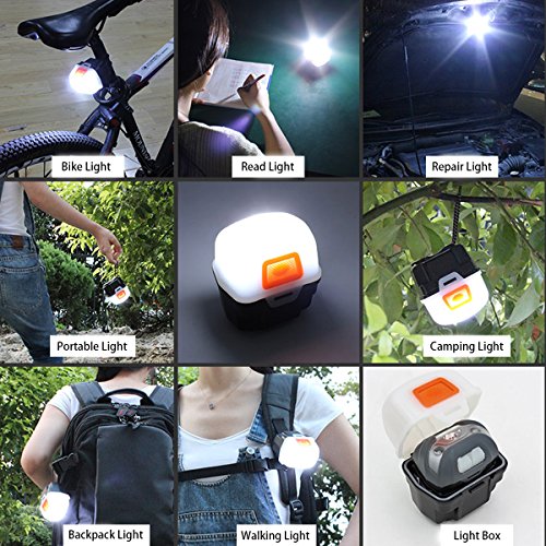 Stirnlampe, ccbetter Stirnlampen Joggen LED-stirnlampe Aufladbar USB Hellste CREE mit Rot Lampe Perfekt für Sport Jogger Bergsteigen Camping Angeln Fahrrad usw (inklusive USB Kabel + Lichtkasten) - 7