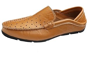 ARO LORA Hommes Mocassins Loafers Chaussures Slip on Chaussures Bateau et Mocassins pour Hommes Penny Confort Chaussures de Conduite Plat Chaussures