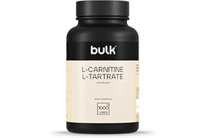 Bulk L-Carnitine, L-Tartrate Capsules, 1000mg, Pack of 90
