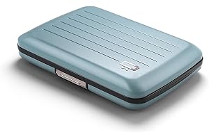 ÖGON -DESIGNS- Porte-Cartes en Aluminium avec Fermoir en métal, Protection RFID Contre la fraude et la démagnétisation, Portefeuille Compact, modèle Smart Case Oslo