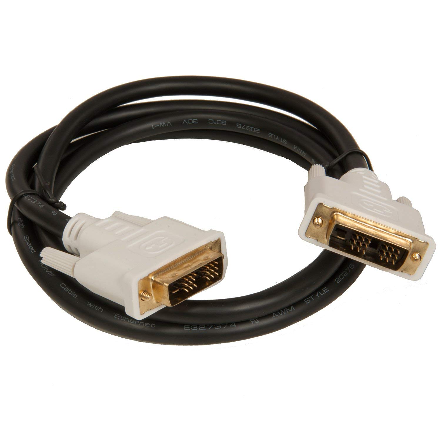 WIRED SOLUTIONS Pure Copper Gold Plated Connector Single Link 18+1 DVI Cable (1.5 Meter)