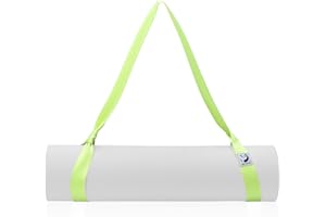 Slim Panda Cinghia Tappetino Yoga in 100% Cotone, Cinghia Stretching Gambe, Porta tappetino yoga regolabile(Tappetino Yoga Non Incluso)