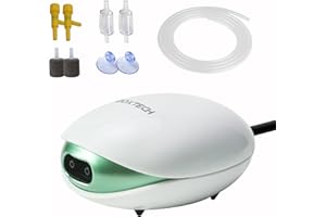 ‎BOXTECH boxtech Aquarium Luftpumpen,Sauerstoffpumpe für Aquarien,Luftsprudler Membranpumpe,mit Luftstein,Luftleitung