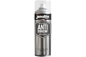 JENOLITE Peinture en aérosol anti-gravillons | NOIR | Aérosol de protection de carrosserie | Protège contre les éclats de pierre, la rouille, la corrosion et les dommages | 500 ml