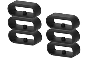 RUENTECH Paquete de 6 Para Garmin Vivoactive 3 y Vivoactive 3 Music/Forerunner 245 y 245 Music/Forerunner 645 y 645 Music Band Keeper, pulsera de silicona de repuesto, soporte de
