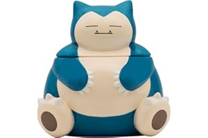ABYSTYLE Pokémon Snorlax - Tarro de cerámica para galletas, 8 x 5.3 x 4.8 pulgadas, tarro de dulces, decoración de cocina, recipiente hermético para almacenamiento de alimentos, mercancía Pokémon