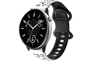BOJYS Pasek kompatybilny z Amazfit GTR Mini, 20 mm regulowany silikonowy pasek w panterkę, sportowy pasek do Amazfit GTR 42 mm, Amazfit GTS 2, GTS 2 Mini, GTS 2e, GTS 3, GTS 4, Bip Lite, Bip