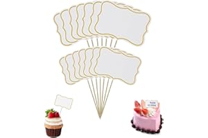 YEENANO Food Labels for Buffet Table,56Pcs Blank Party Food Toothpick Flags Cocktail Sticks to Write On Reusable Mini Chalkboard Signs for Cupcake Toppers,Cheese Dessert Displays at Wedding,Birthday